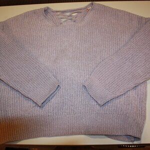 NWT! Lavender Tie Back Sweater